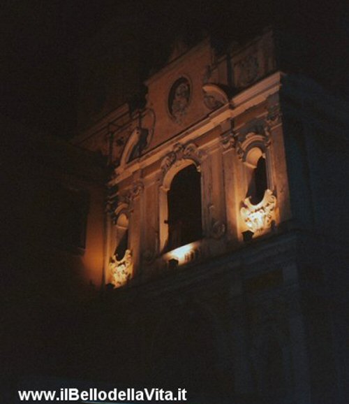 Sorrento, piazza Tasso di notte.