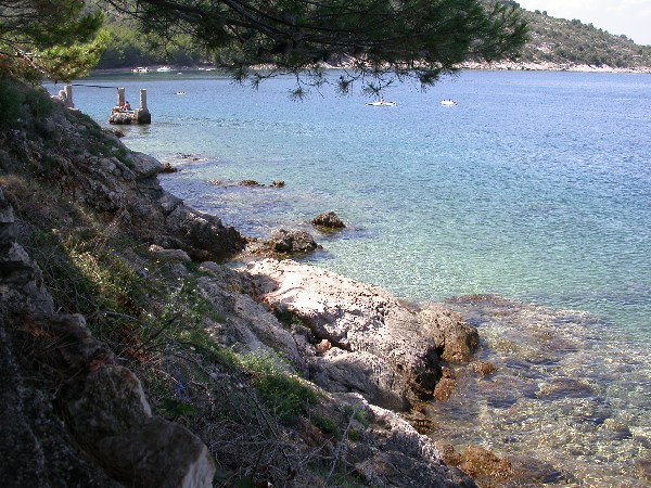 Il mare limpido di Valun.