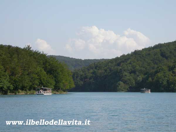 Due battelli elettrici sul lago superiore.