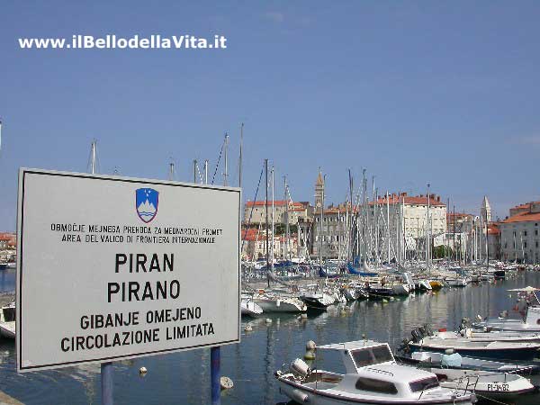 Il porto turistico di Pirano.