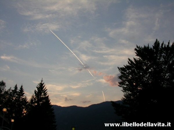 Una freccia fra le nuvole di Bohinj.