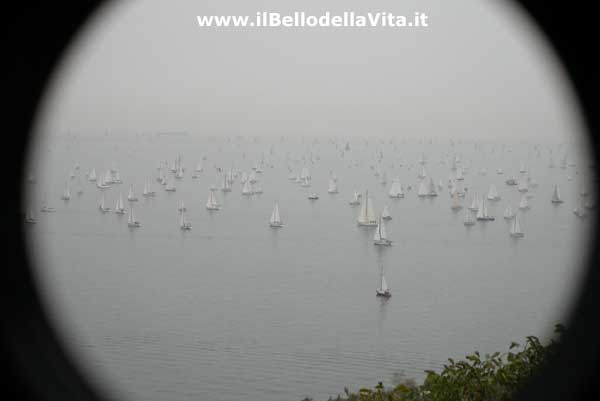 La Barcolana 2003 vista dal Faro della Vittoria.