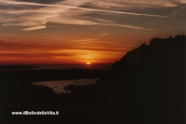 Tramonto su Trieste.