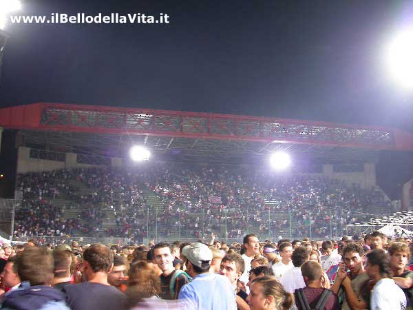 Concerto concluso, la tribuna comincia a svuotarsi.